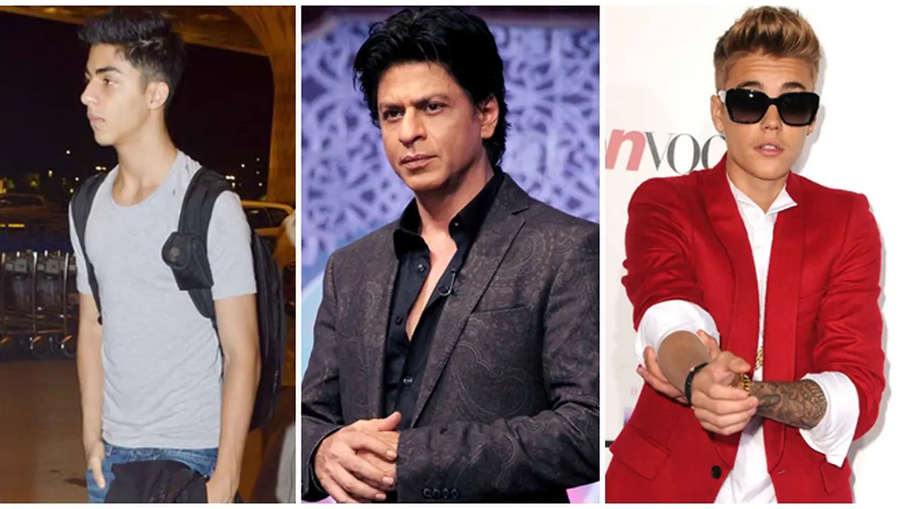[Bintang] Aryan Khan, Shah Rukh Khan, dan Justin Bieber