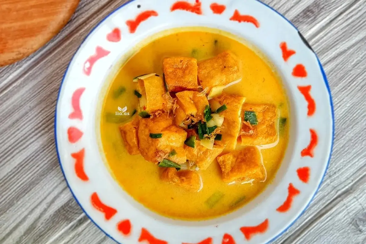 Resep kari tahu gembos. (dok. Cookpad @mamabundaB3)