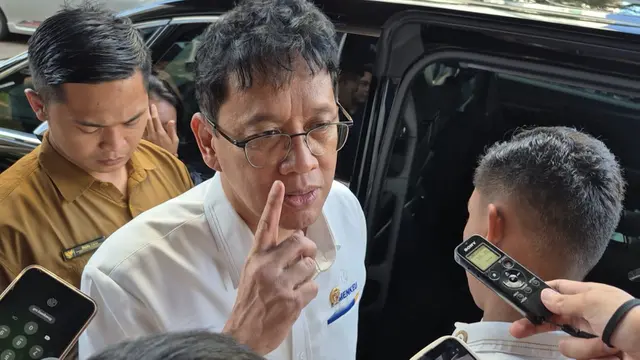 Menteri Keuangan Purbaya Yudhi Sadewa di Kantor Kemenko Perekonomian, Senin (16/3/2026). (Liputan6.com/Gagas)