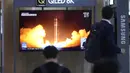 Korea Utara mengatakan pada hari Kamis bahwa upaya kedua untuk meluncurkan satelit mata-mata gagal tetapi berjanji untuk melakukan upaya ketiga pada bulan Oktober. (AP Photo/Lee Jin-man)