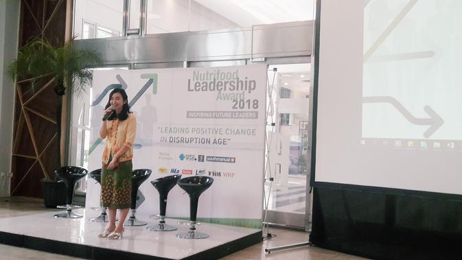 Dian Mariani selaku Nutrifood Human Resources Manager. (Foto oleh: Immanuela Harlita Josephine)