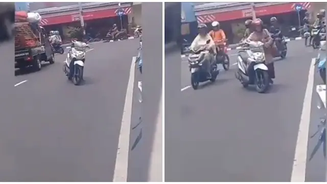 6 Aksi Ibu-ibu di Jalanan Bikin Was-was Sekaligus Geleng Kepala
