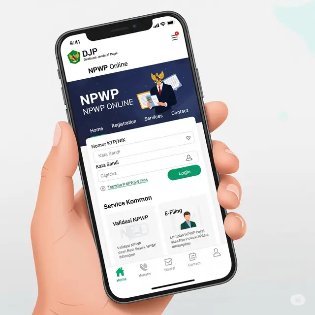 Daftar NPWP Online Lewat HP.