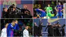 Saat sesi latihan jelang melawan Benfica para pemain Barcelona nampak ceria dan bersemangat menatap laga. Namun keadaan sebaliknya terjadi usai Gerard Pique dan kawan-kawan hanya mampu bermain imbang. Mereka terlihat lesu dan kecewa dengan hasil tersebut.