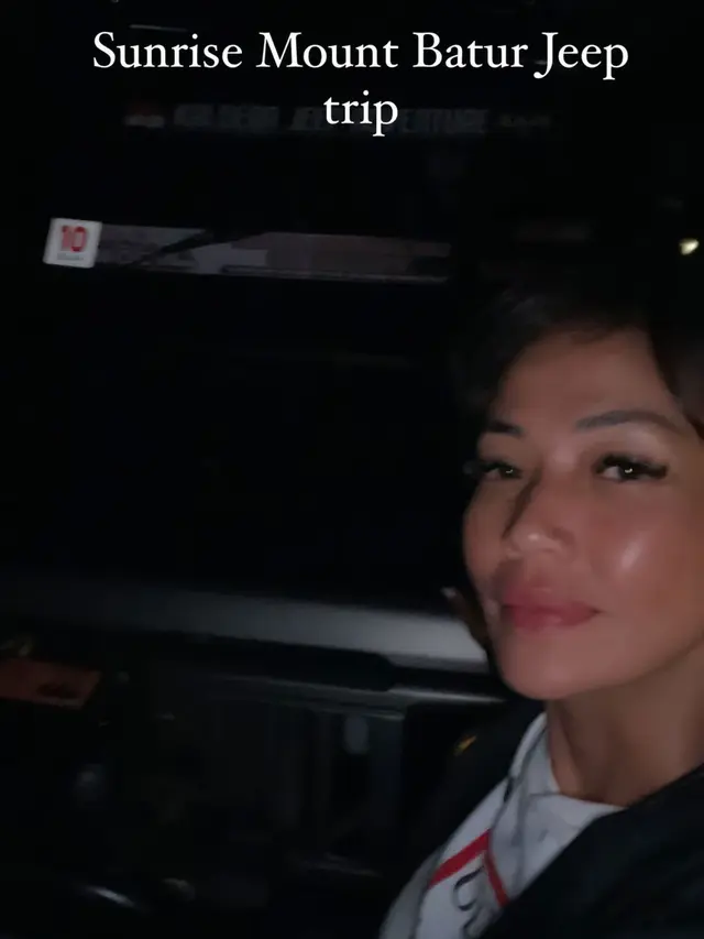 7 Momen Liburan Shanty Paredes di Bali, Nikmati Sunrise di Gunung Batur