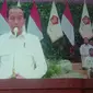 Presiden Joko Widodo atau Jokowi dalam sambutan dalam acara Apel Kader Partai Gerindra di Indonesia Arena, Senayan, Jakarta, Sabtu (31/8/2024). (Foto: GerindraTv).