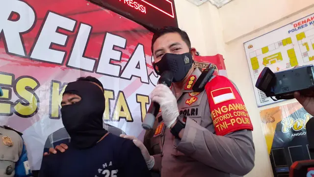 Polisi tangkap pelaku pemukulan balita dalam video viral. Aksi pelaku diketahui di wilayah Tangerang. (Liputan6.com/Pramita Tristiawati)