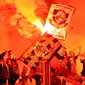 Ribuan Milanisti Indonesia (suporter AC Milan) meramaikan Stadion GBK Jakarta, (7/6/2014). (Liputan6.com/Helmi Fithriansyah)