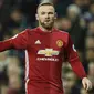 Striker Manchester United, Wayne Rooney, saat tampil melawan West Bromwich Albion pada laga Premier League di Stadion The Hawthorns, Inggris, Sabtu (17/12/2016). (AFP/Oli Scarff)