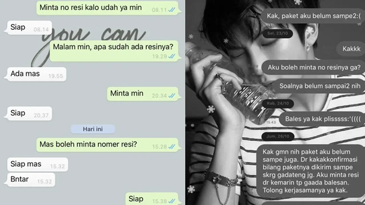 6 Chat Minta Nomor Resi Pengiriman Ini Penuh Drama, Bikin Geregetan