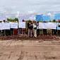 Kelompok Tani Lewu Taheta bersama warga dan anggota kelompok tani lainnya di sekitar menggelar aksi protes di lahan pertanian mereka, Rabu (19/6/2024).