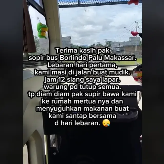 Viral Sopir Bus Bawa Penumpang Makan di Rumah Mertuanya Saat Lebaran Idulfitri.