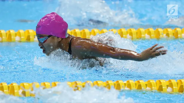 Perenang Syuci Indriani Sabet Perak 100m Gaya Kupu-Kupu