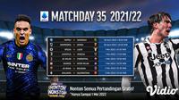 Link Live Streaming Liga Italia 2021/2022 Matchday 35 di Vidio, 30 April - 3 Mei 2022. (Sumber : dok. vidio.com)