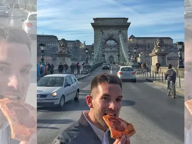 Phil Duncan rela melakukan perjalanan seorang diri berkeliling dunia hanya untuk mencicipi pizza di bebagai negara. (instagram.com/phil.duncan)