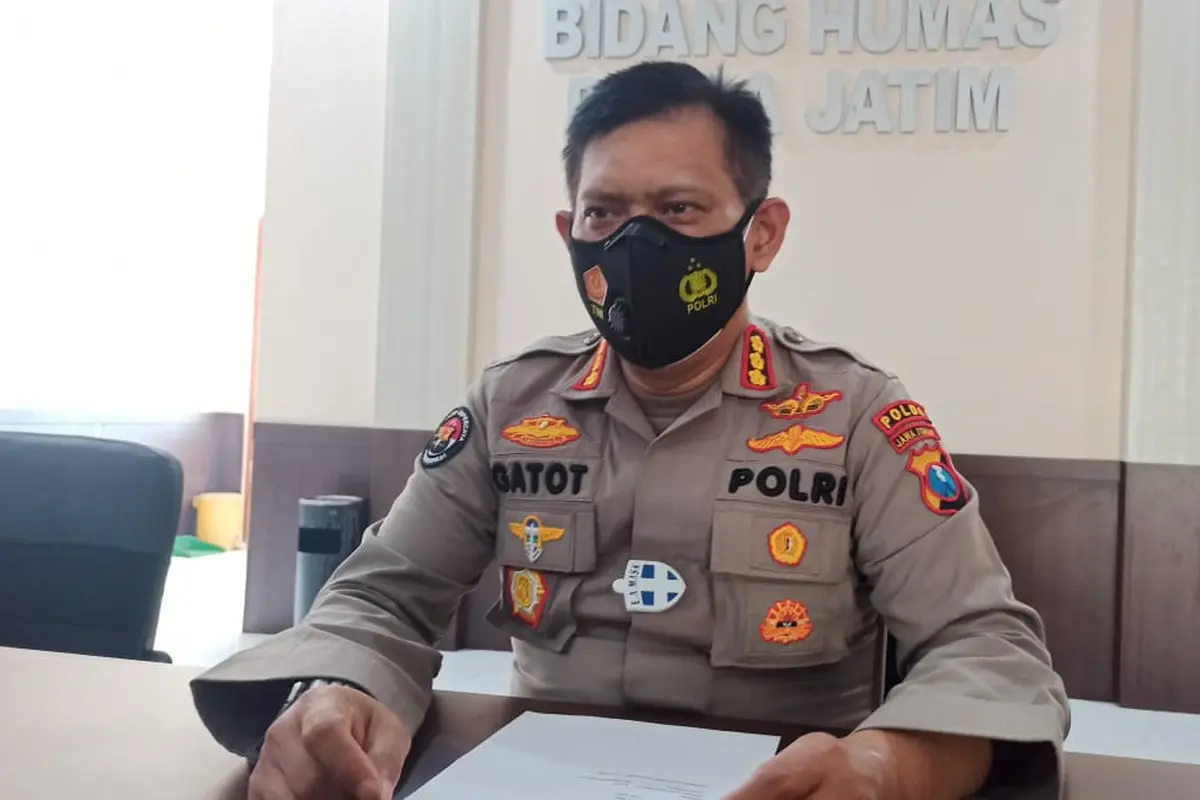 Kabid Humas Polda Jatim Kombes Pol Gatot Repli Handoko (Dian Kurniawan/Liputan6.com)