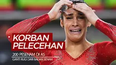 Berita video badan senam Amerika Serikat menawarkan ganti rugi 2,9 triliun rupiah kepada 200 pesenam yang menjadi korban pelecehan seksual Larry Nassar.