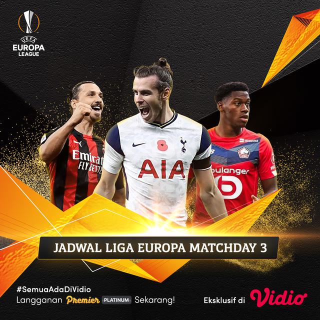 Jadwal Liga Europa Matchday 3