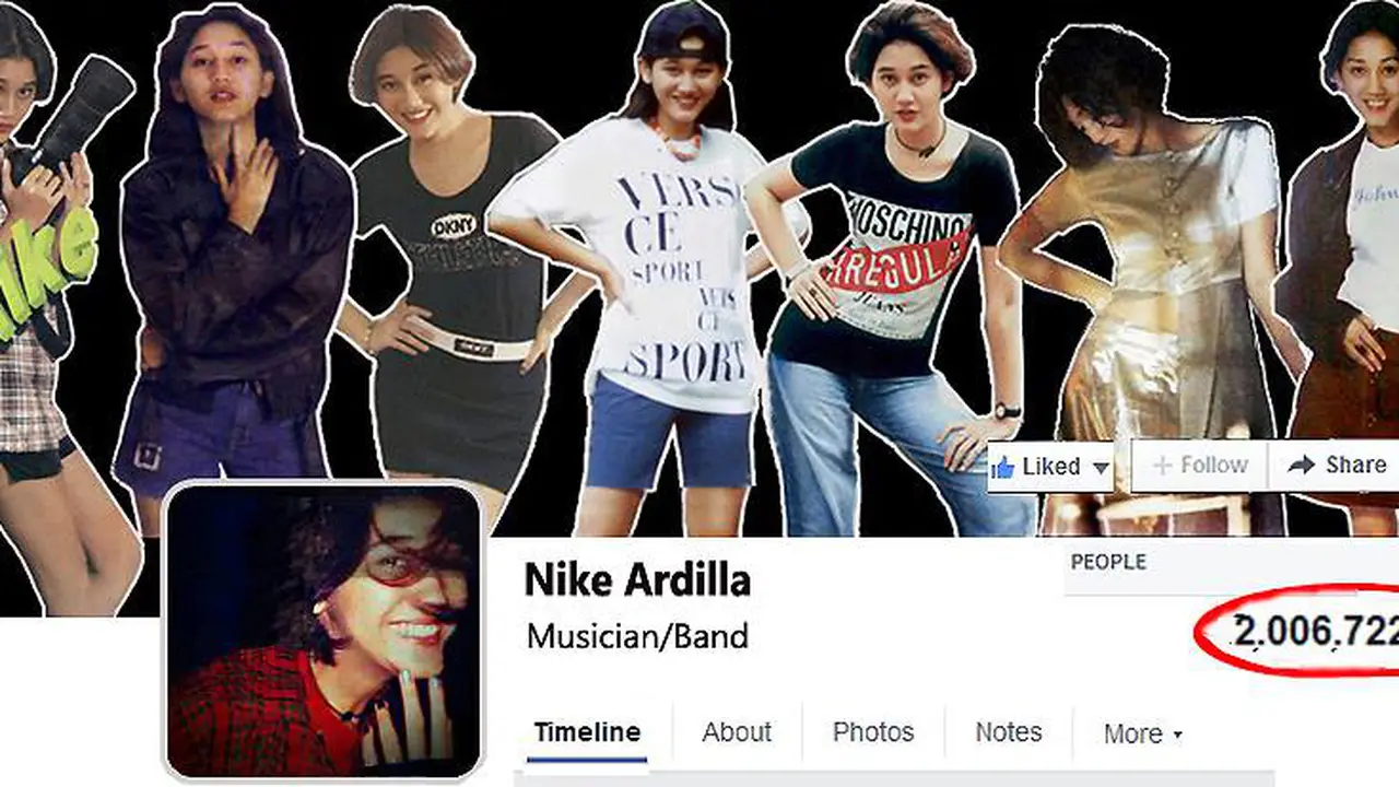 Nike Ardilla Tembus 2 Juta Penggemar di Facebook