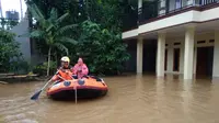 Banjir di Kota Bogor (Liputan6.com/Achmad Sudarno)