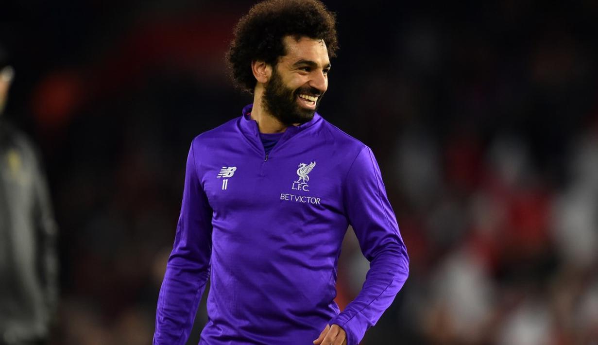 1. Mohammed Salah - Salah menjadi bintang masa depan Liverpool sekarang dan di saat yang akan datang. Pemain 25 tahun tersebut mencetak 50 gol dari 69 laga yang dilakoni. (AFP/Glyn Kirk)