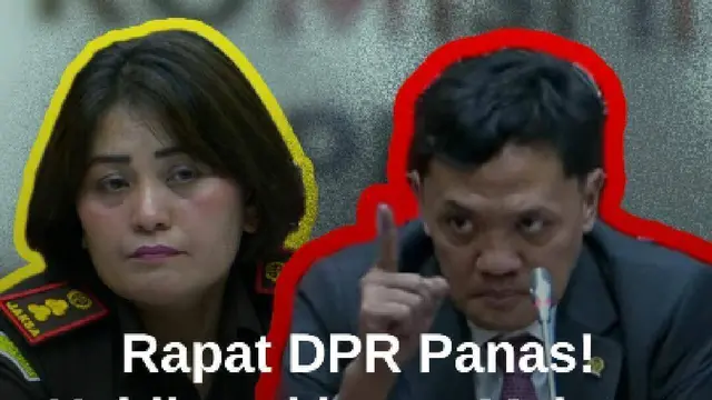 Momen HabiburokhmanMelotot Tunjuk-Tunjuk Jaksa saat Hinca Bacakan Surat, Rapat DPR Panas!