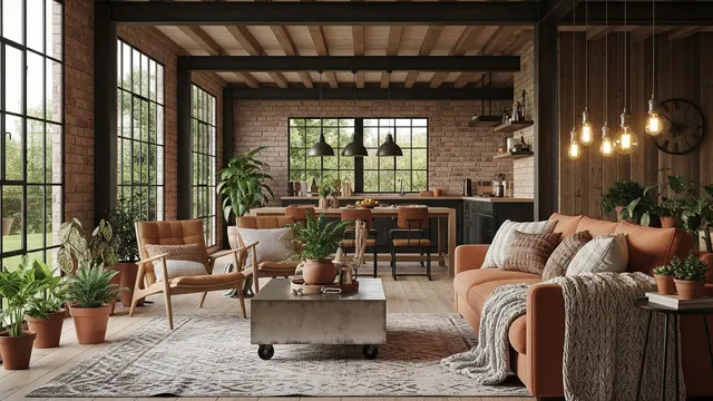 Rustic Industrial yang Hangat