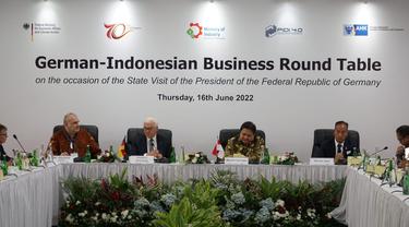 Pertemuan bisnis antara Indonesia dan Jerman sebagai rangkaian agenda kunjungan dari Presiden Republik Federasi Jerman Frank-Walter Steinmeier ke Indonesia