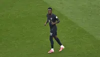 Folarin Balogun #20 dari Timnas Amerika Serikat memperhatikan sebelum pertandingan babak 16 besar Piala Dunia 2026 antara AS dan Belgia di Stadion Seattle pada 7 Juli 2026 di Seattle, Washington. (David Ramos/Getty Images via AFP)