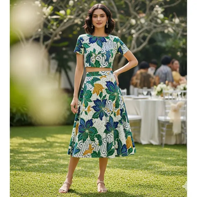 Padu padan rok batik a line (Image by Gemini AI)