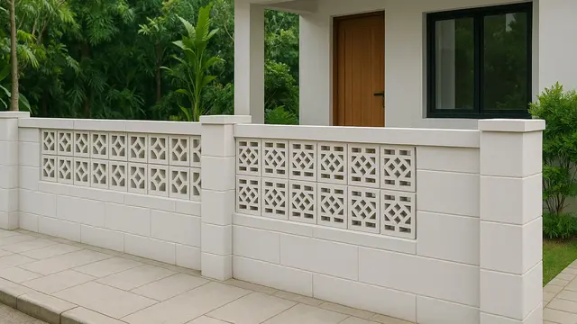Model Pagar Bata Hebel untuk Teras Rumah/ Ilustrasi AI