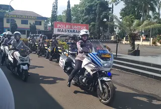 patroli polwan di Garut (Liputan6.com/istimewa)