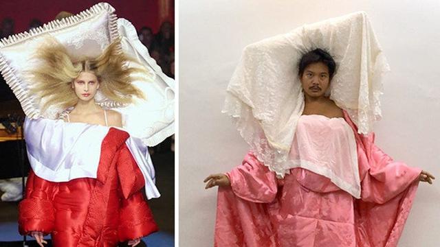 7 Aksi Warga Lakukan Cosplay Low Budget saat 'Di Rumah Aja' Ini Bikin Senyum Geli