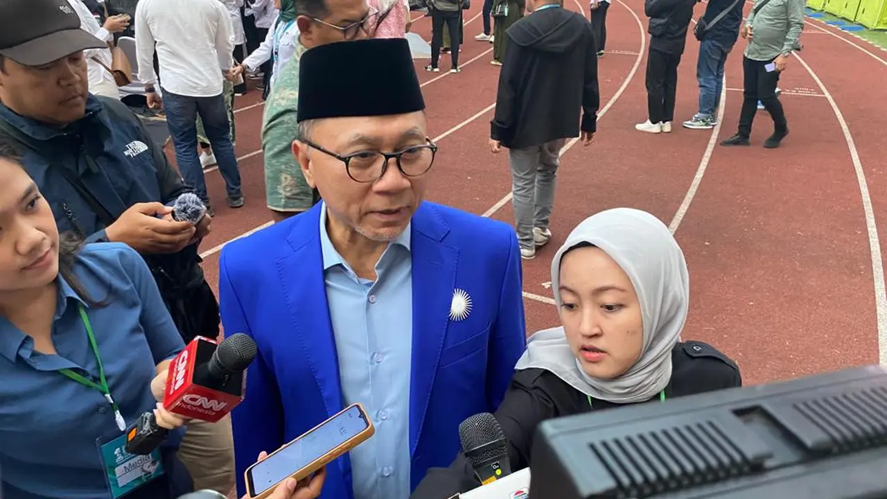 Ketua Umum Partai Amanat Nasional (PAN) Zulkifli Hasan atau Zulhas di Syukuran Harlah PKB