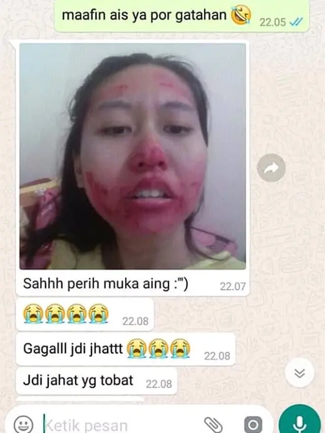 Kocak, Cewek Ini Makeup Seperti Joker Ujungnya Malah Nyesel