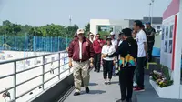 Presiden Joko Widodo meresmikan lima venue yang akan digunakan pada Asian Games 2018 di kompleks Jakabaring Sport City (JSC), Palembang, Sumatera Selatan, Sabtu (14/7/2018). (Inasgoc)