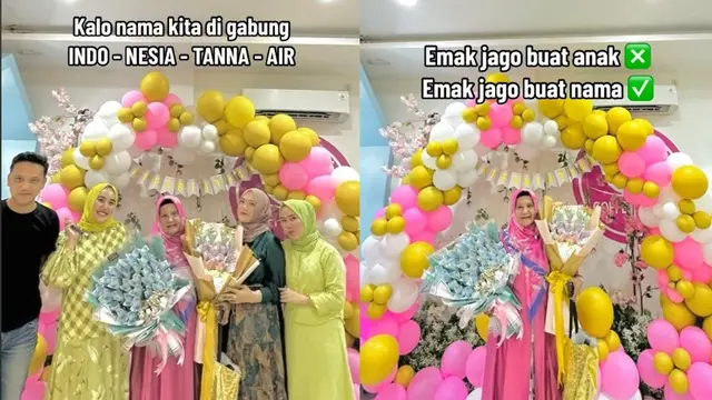 Seorang Ibu Beri Nama 4 Anaknya Indo, Nesia,Tanna, dan Air