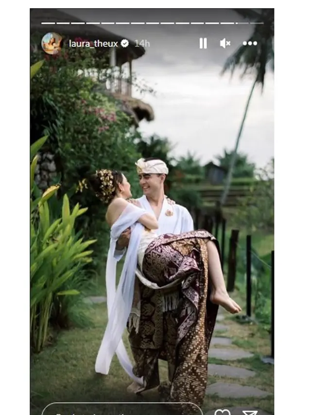 10 Gaya Pemotretan Prewedding Laura Theux dan Kekasih, Usung Konsep Bali