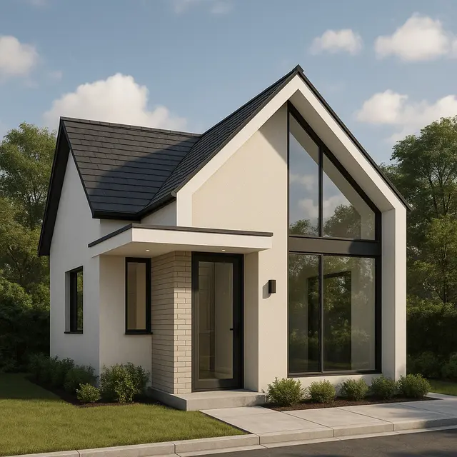Model Rumah 6x9 Atap Kombinasi Pelana dan Limas