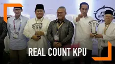 KPU masih terus melakukan real count hasil pilpres dan pileg 2019. Apakah hasil sementara siang ini masih dimenangkan Joko Widodo?