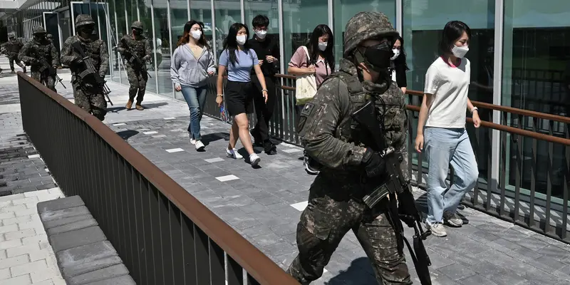 Melihat Tentara Korea Selatan Latihan Anti-Teror