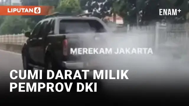 Viral Mobil Plat Merah Ngebul Asap di Jalanan