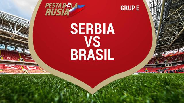 Brasil menaklukkan Serbia dengan skor 2-0 dan menjadi juara grup E Piala Dunia 2018.