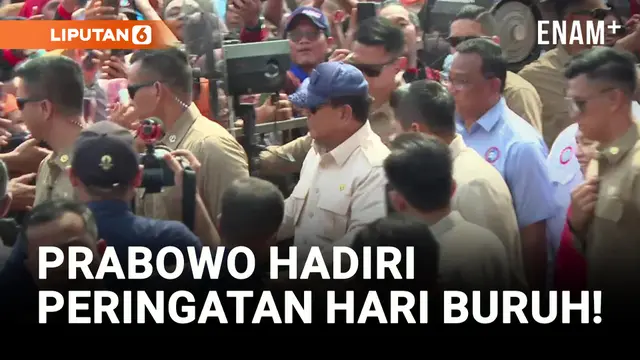 VIDEO: Prabowo Datang dan Sapa Ratusan Buruh di May Day!