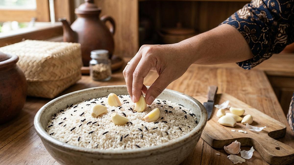 Cara Menghilangkan Kutu Beras Pakai Bawang Putih yang Praktis dan Ampuh di Rumah