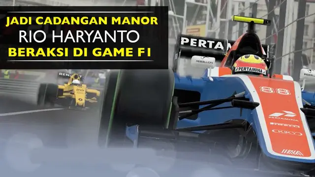 Video Rio Haryanto masuk dalam Game Formula 1 2016 walaupun saat ini hanya menjadi cadangan tim Manor Racing.