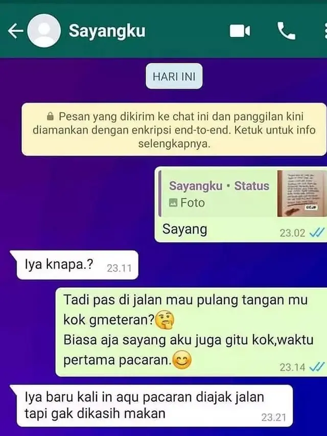 chat orang pacaran
