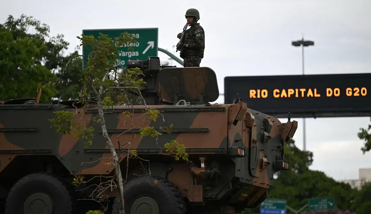 KTT G20 akan berlangsung di Rio de Janeiro, Brasil pada tanggal 18 dan 19 November 2024. (Mauro PIMENTEL/AFP)