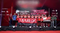 PB Djarum juara beregu putra U-19 Superliga Junior 2023 setelah mengalahkan PB Jaya Raya 3-0 dalam pertandingan final di GOR Djarum, Magelang, Jawa Tengah, Minggu (14/5/2023). (foto: istimewa)