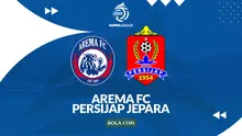 Cover prediksi Arema FC Vs Persijap Jepara - BRI Super League. (Bola.com/Gregah Nurikhsani)